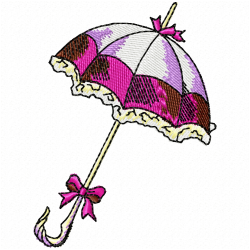 Umbrella Embroidery Design 3 Umbrella Embroidery Design 3